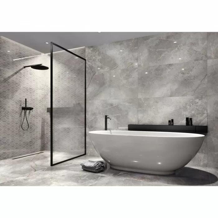 Керамогранит Керамогранит CERRAD GRES MASTERSTONE SILVER DECOR GEO RECT 8×297×1197 под мрамор