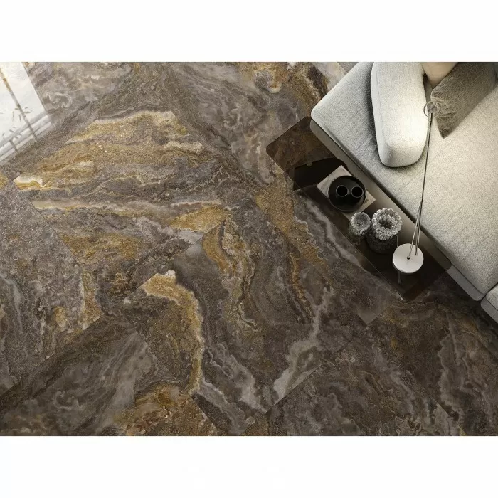 Керамогранит Керамогранит Argenta Ceramica LINZ BROWN PL 10×1200×1200 под мрамор