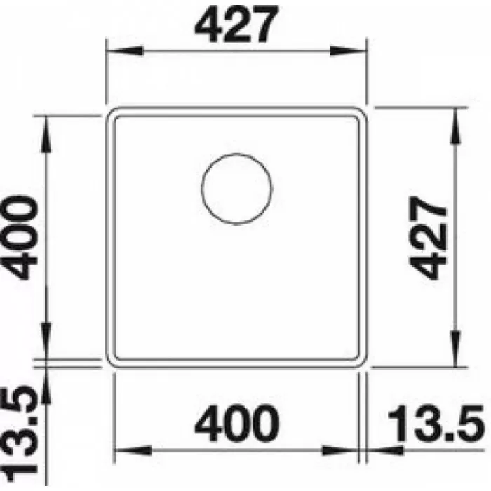 Мойка для кухни Blanco Subline 400-F темная скала  523495