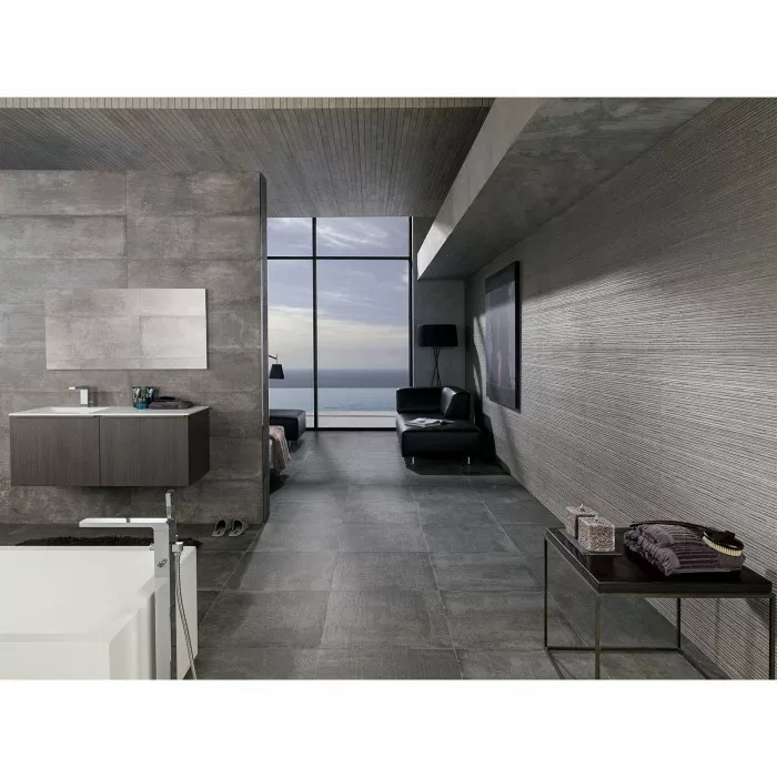 Плитка для пола  Керамогранит VENIS NEWPORT DARK GRAY 80X80(A) 11×800×800