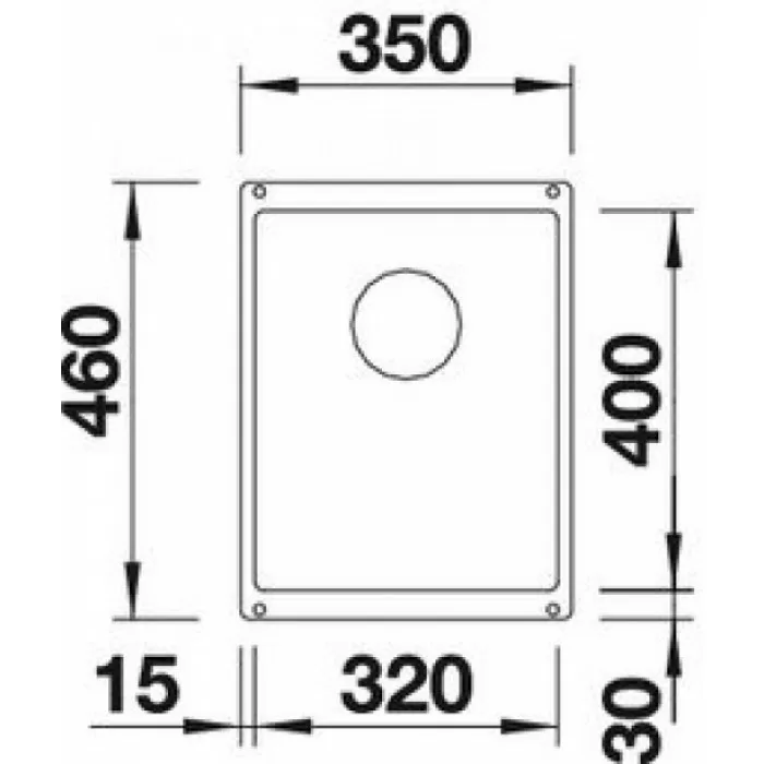Мойка для кухни Blanco Subline 320-U белый  523410