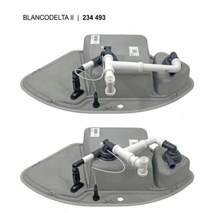 Мойка для кухни Blanco Delta II алюметаллик 523658