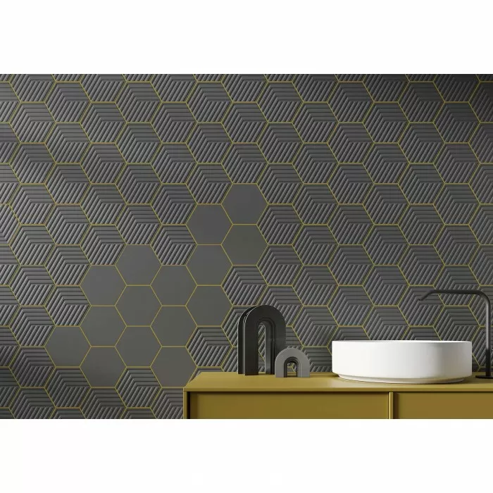 Керамогранит Керамогранит Argenta Ceramica GALLERY CUBE DARK HEX 8×160×140