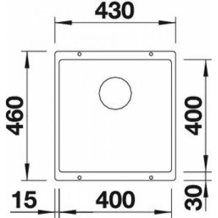 Мойка для кухни Blanco Subline 400-U кофе 523431