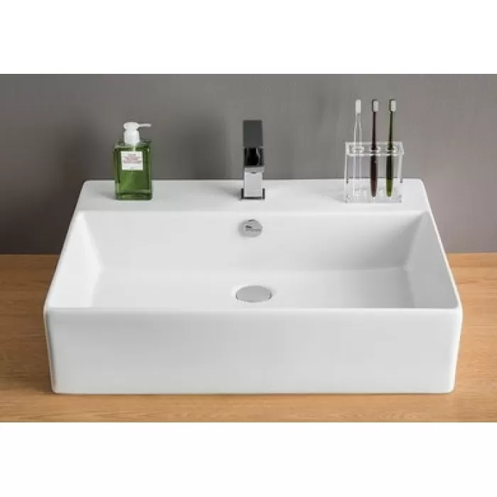 Керамическая раковина 65 см Artceram Quadro, white glossy (QUL003 01;00)