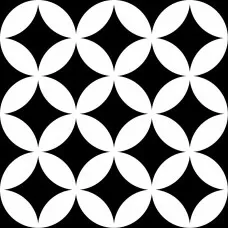 Керамограніт Mayolica District Circles Black 20x20 см