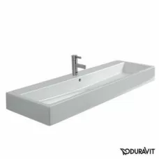 Керамическая раковина 120 см Duravit Vero, белая 0454120027