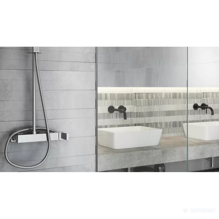 Плитка Opoczno Concrete Stripes PS902 GREY STRUCTURE 11×890×290 под бетон