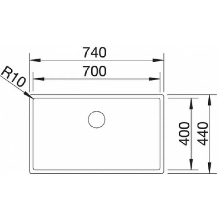 Мойка для кухни Blanco Claron 700-U  521581