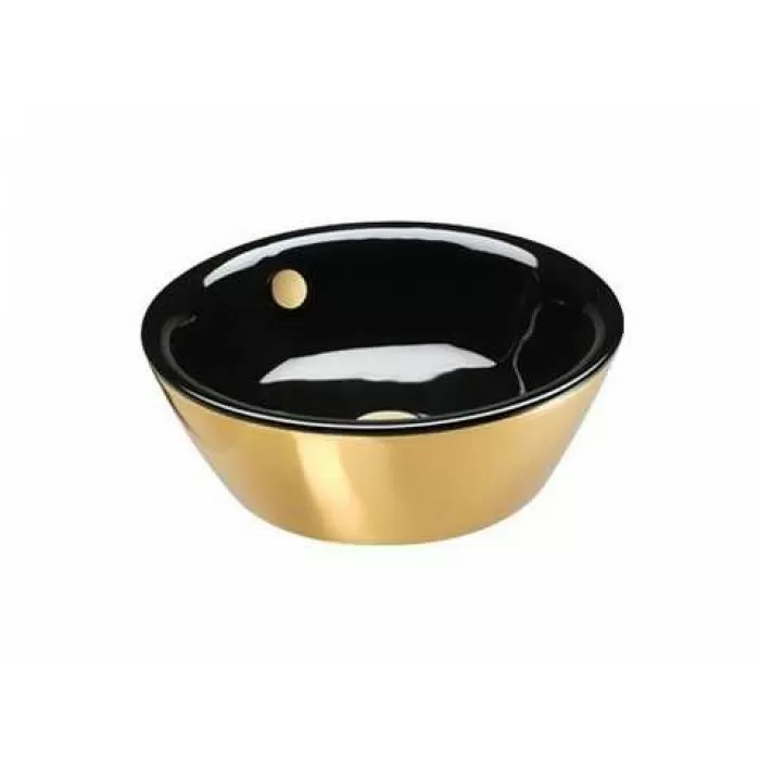 Керамическая раковина 42 см Catalano Gold&Silver, gold/black