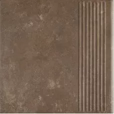 Сходинка пряма Ilario Brown 30x30 код 4856 Ceramika Paradyz