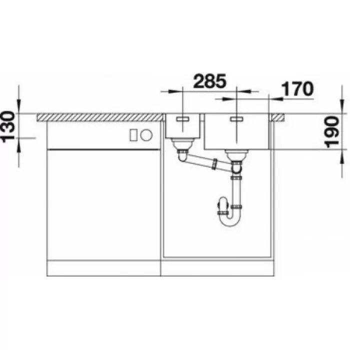 Мойка для кухни Blanco Andano 340/180-IF/A  525247