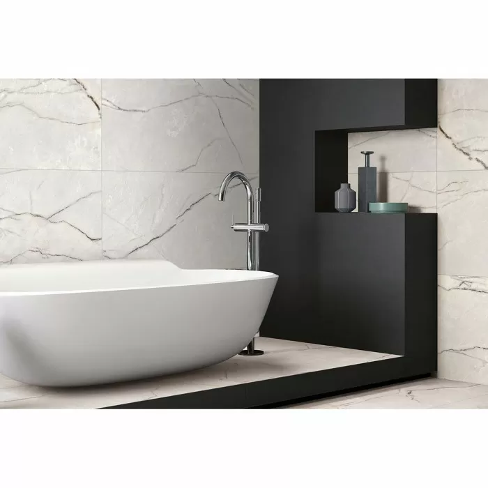 Керамогранит Керамогранит FLAVIKER SUPREME TREASURE 0009023 SPR.TREAS.GREYLAC PLAT LUX R 60X120 10×1200×600 под мрамор
