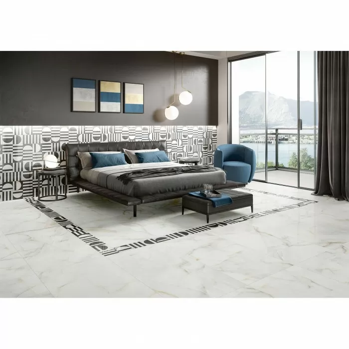 Керамогранит Керамогранит ELIOS CERAMICA MARBLE ONYX WHITE LAP 10×1200×600 под мрамор