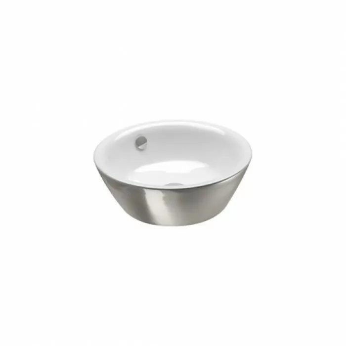 Керамическая раковина 42 см Catalano Gold&Silver, silver/white