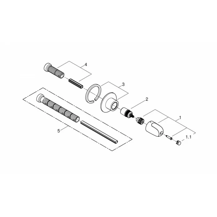 Grohe Grohtherm 1000 Накладная панель скрытой вентильной головки (19981000)