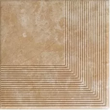 Сходинка пряма Ilario Beige 30x30 код 4832 Ceramika Paradyz