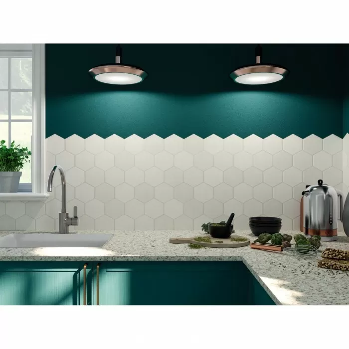 Керамогранит REALONDA HEx WHITE 9×510×265