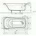 Ванна акриловая Kolo SENSA XWP354000N 140X70 см