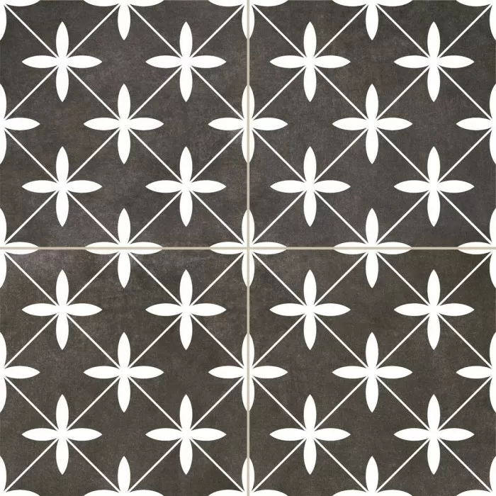 Напольная плитка Dual Gres Chic POOLE BLACK 10×450×450