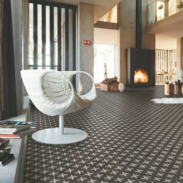 Напольная плитка Dual Gres Chic POOLE BLACK 10×450×450