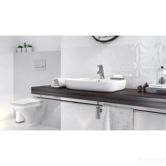 Плитка Opoczno White Magic WHITE GLOSSY SQUARES STRUCTURE 10×750×250