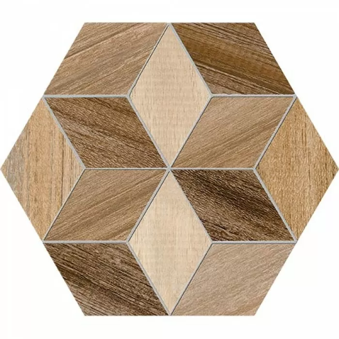 Керамогранит VIVES Siene HExAGONO FRERET MULTICOLOR 9×266×230 под дерево Керамогранит VIVES Siene HExAGONO FRERET MULTICOLOR 9×266×230 под дерево