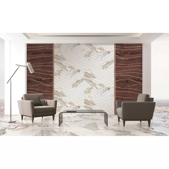 Плитка Gemma FLOOR IMPERIAL WHITE для пола под мрамор