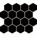 Плитка Paradyz UNIWERSALNA MOZAIKA PRASOWANA NERO HEXAGON