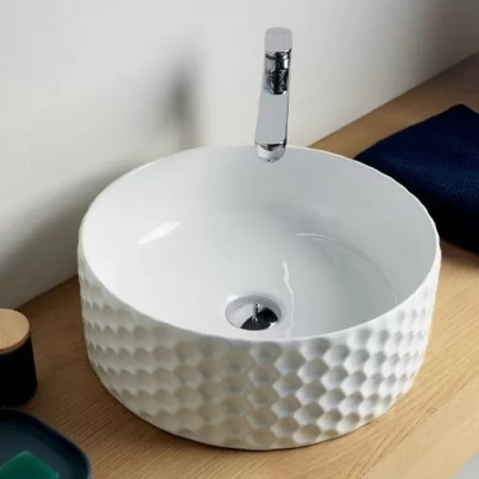 Керамическая раковина 40 см Artceram Esagono, white glossy (OSL013 01;00) Керамическая раковина 40 см Artceram Esagono, white glossy (OSL013 01;00)