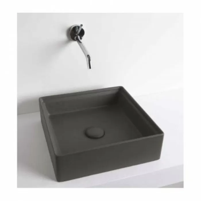 Керамическая раковина 38 см Artceram Scalino, cement cohiba (SCL001 23;00)