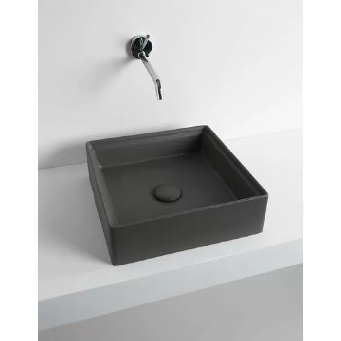 Керамическая раковина 38 см Artceram Scalino, cement cohiba (SCL001 23;00)