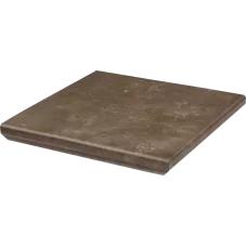 Сходинка з капіносом кутова Ilario Brown 33x33 код 1374 Ceramika Paradyz