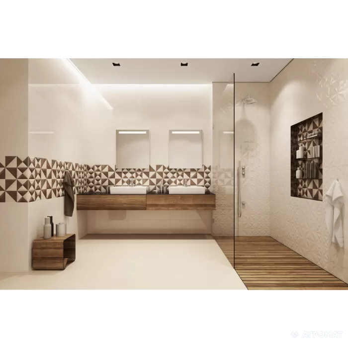 Плитка Opoczno Geometrica BEIGE INSERTO GEO декор 10×750×250