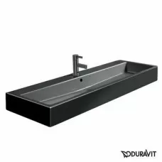 Керамическая раковина 120 см Duravit Vero, черная 0454120800