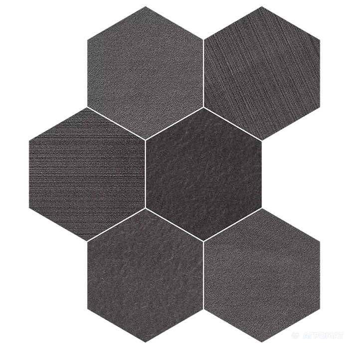 Керамогранит Impronta Sands Experience SA06ESM BLACK ESAGONA MIx 10×225×195 Керамогранит Impronta Sands Experience SA06ESM BLACK ESAGONA MIx 10×225×195