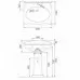 Керамическая раковина 68 см Artceram Hermitage, white glossy (HEL002 01;00)