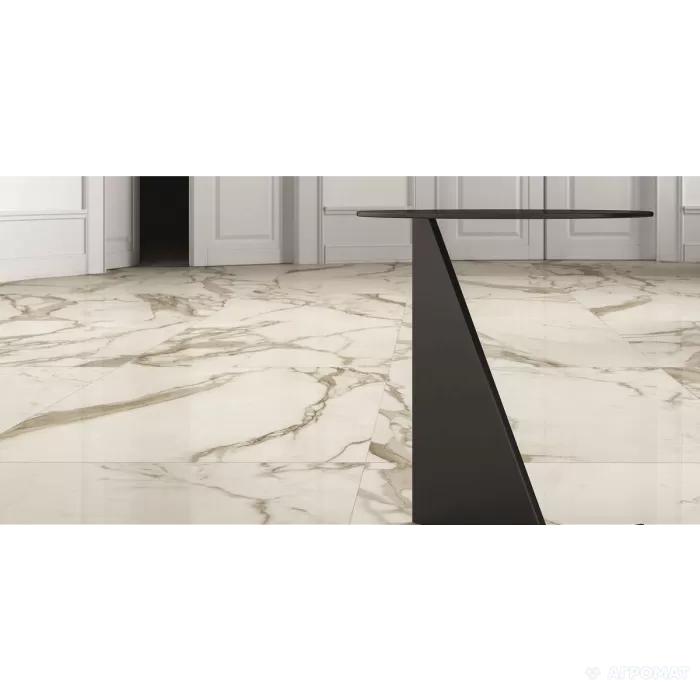 Керамогранит GRANITI FIANDRE Marmi Lab AL CALACATTA LUCIDO 8×1200×600 под мрамор