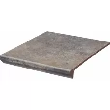 Сходинка з капіносом пряма Viano Grys 30x33 код 1190 Ceramika Paradyz