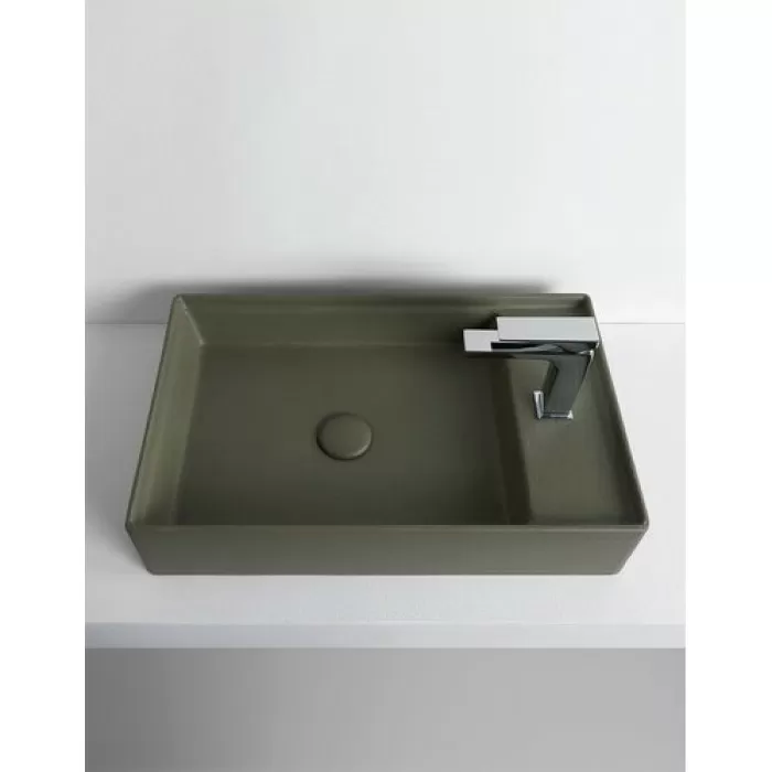 Керамическая раковина 60 см Artceram Scalino, cement cohiba (SCL003 23;00)