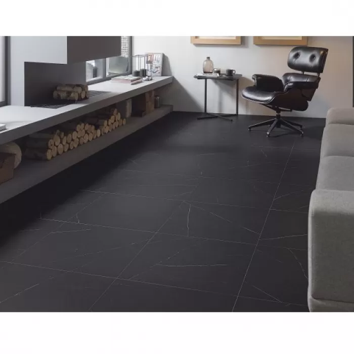 Керамогранит PORCELANOSA (VENIS) LIEM BLACK 59,6X59,6(A) 9×596×596 под мрамор