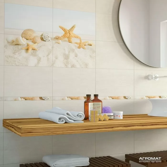 Плитка GOLDEN TILE Summer stone holiday SUMMER STONE БЕЖЕВЫЙ В41301 8×30×400