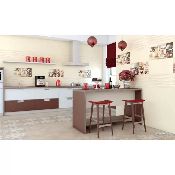 Плитка Opoczno Basic Palette BEIGE WAVE глянец 9×600×297