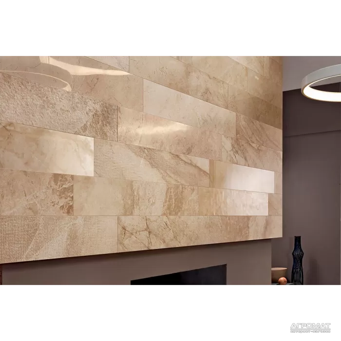 Керамогранит Impronta Beige Experience ROYAL BEIGE LIST. MIx SQ 10×1200×200 под камень