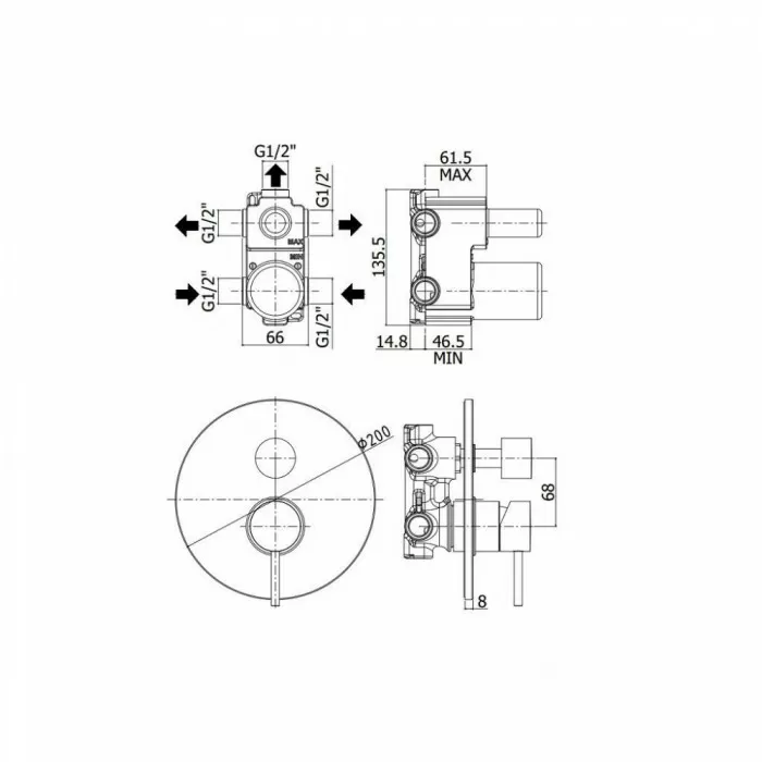 Смеситель Paffoni Light LIG019NO