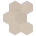 Керамогранит Impronta Sands Experience SA02ESM BEIGE ESAGONA MIx 10×225×195 под камень