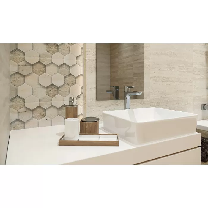 Плитка Paradyz SUNLIGHT STONE BEIGE SCIANA DEKOR GEOMETRYK