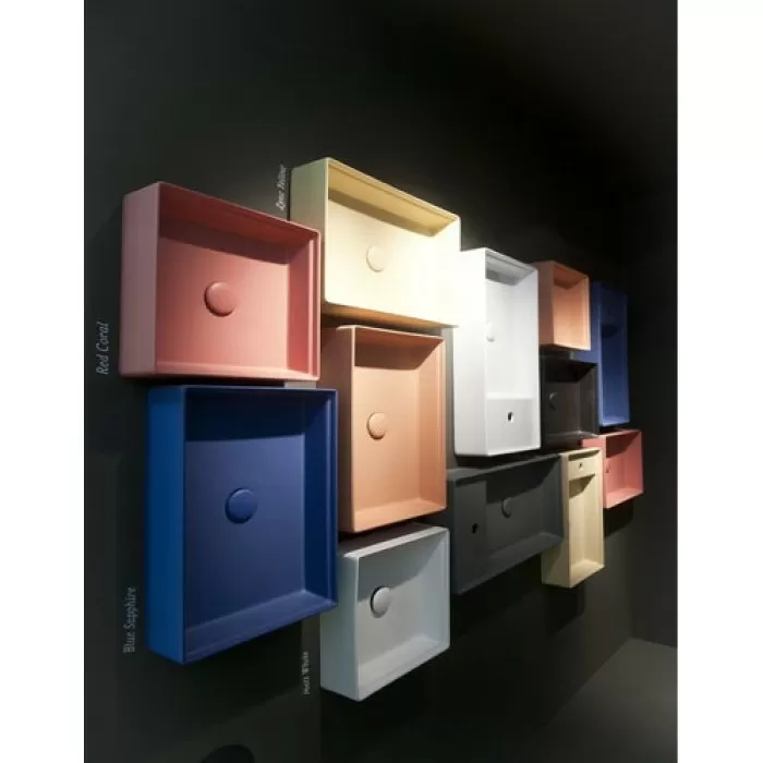 Керамическая раковина 75 см Artceram Scalino, cement cohiba (SCL004 23; 00)