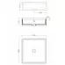 Керамическая раковина 38 см Artceram Scalino, white glossy (SCL001 01; 00)