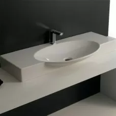 Керамическая раковина 105 см Artceram Swing, white glossy (SWL002 01; 00)